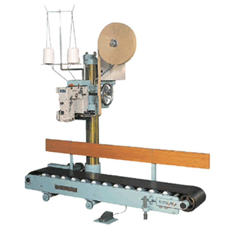 FILLINGmachine Sewing Machine with motorized conveyor for large 10-50kg bags