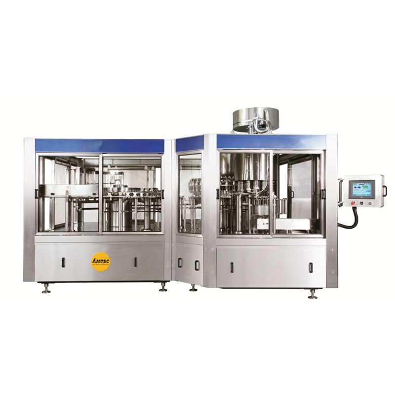 FILLINGmachine Complete Bottle blowing-rinsing-filling-capping-labeling-packaging Syst. 3000